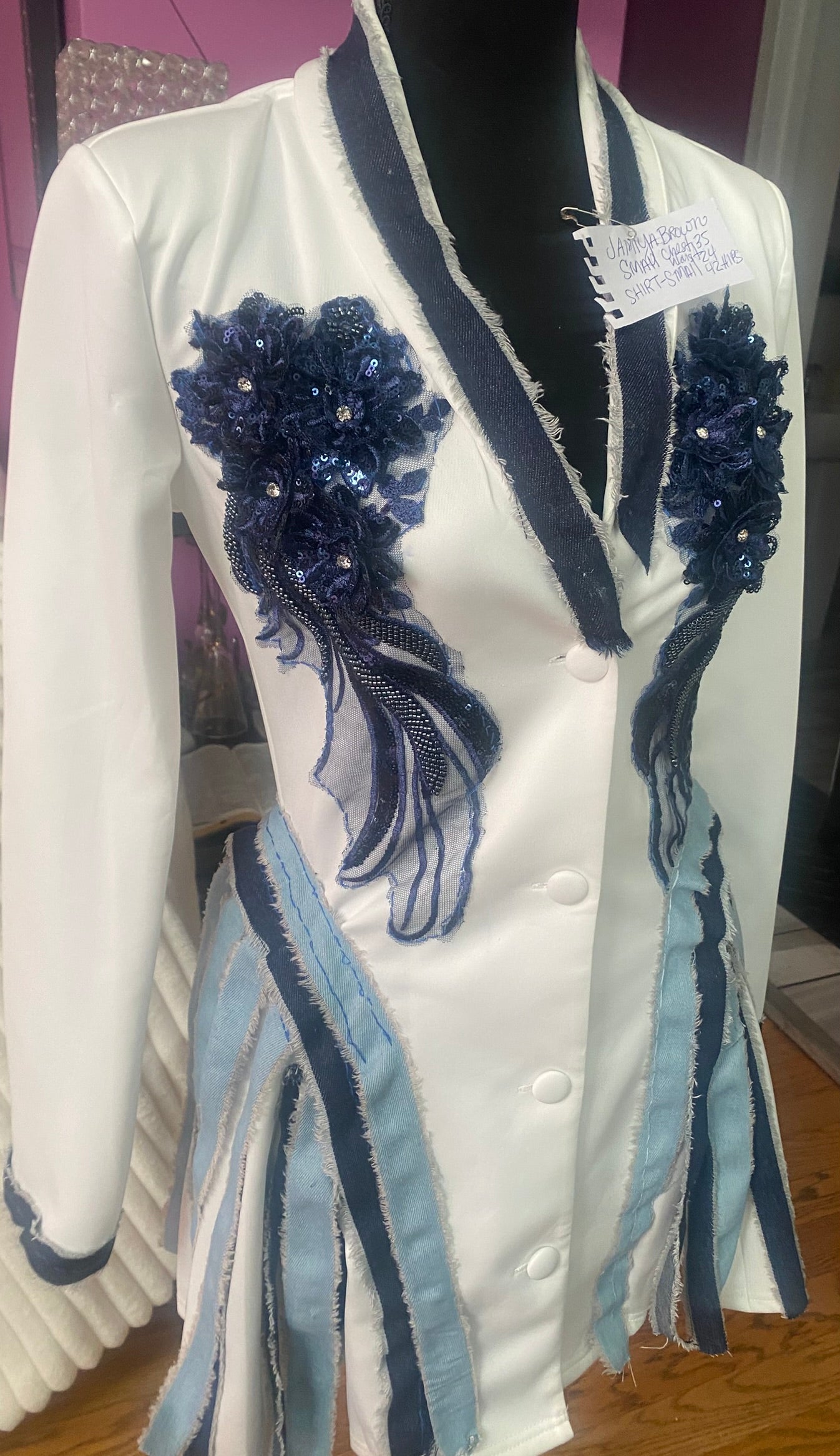 School Girl Dress Blue Jean