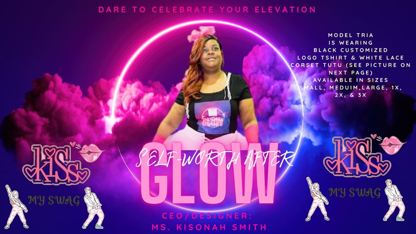 KISS MY S.W.A.G. LOGO SHIRT WITH EMBELLISHMENTS