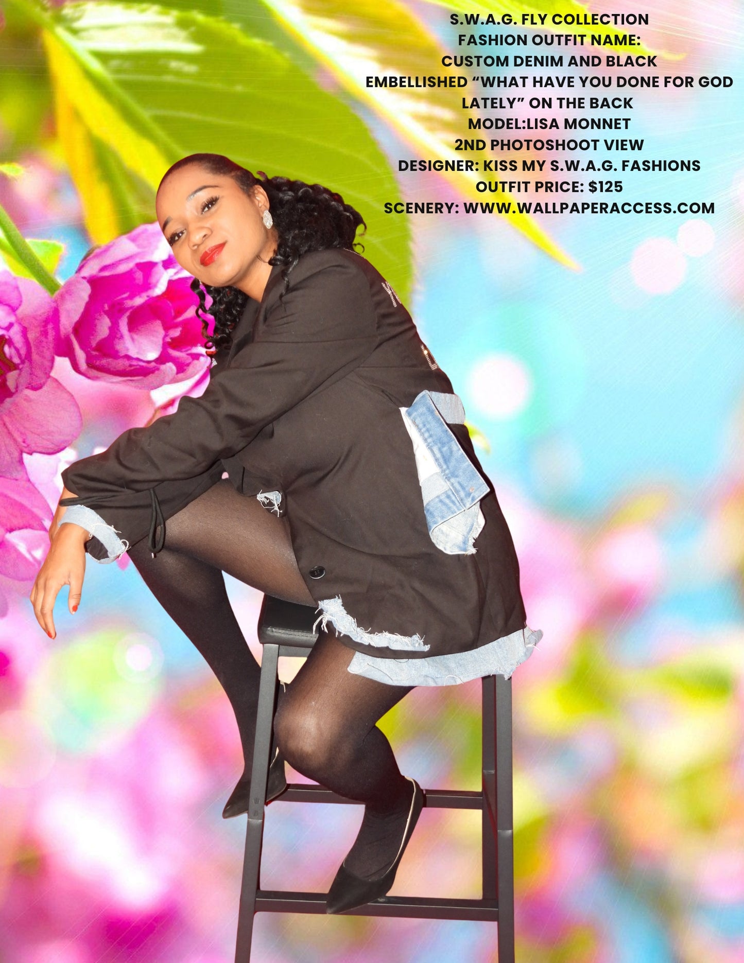 BLUE JEAN DREAM QUEEN ROMPER I