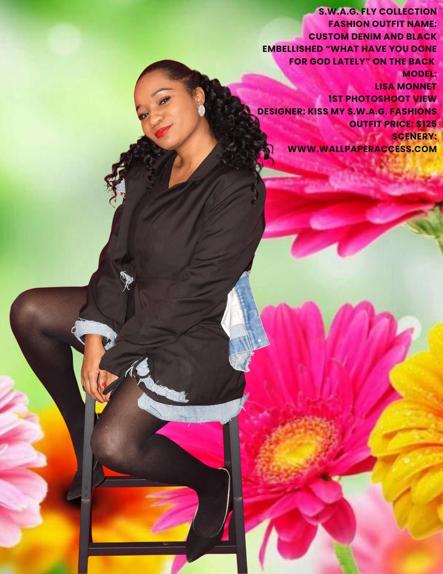 BLUE JEAN DREAM QUEEN ROMPER I