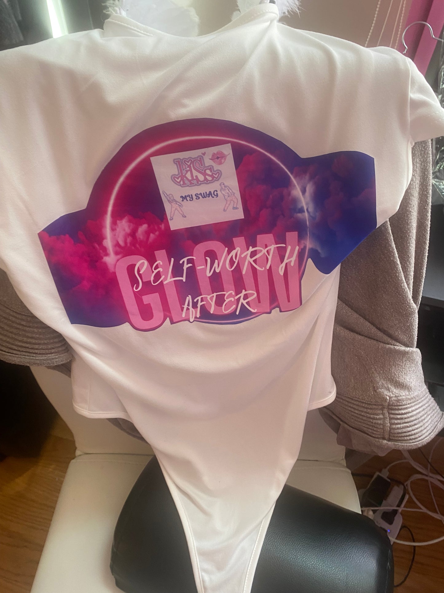 KISS MY S.W.A.G. CUSTOM LOGO BODYSUIT