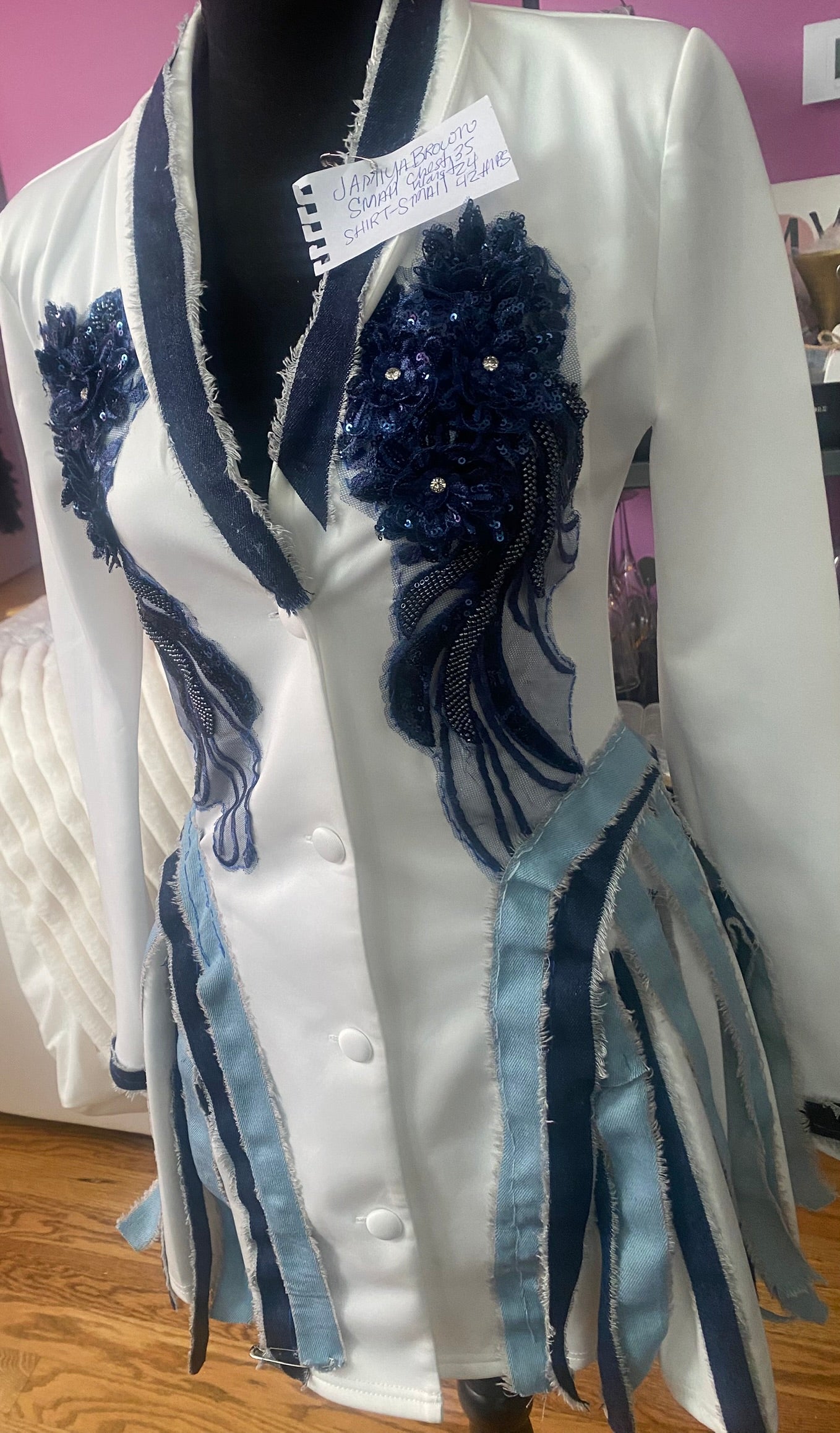 School Girl Dress Blue Jean