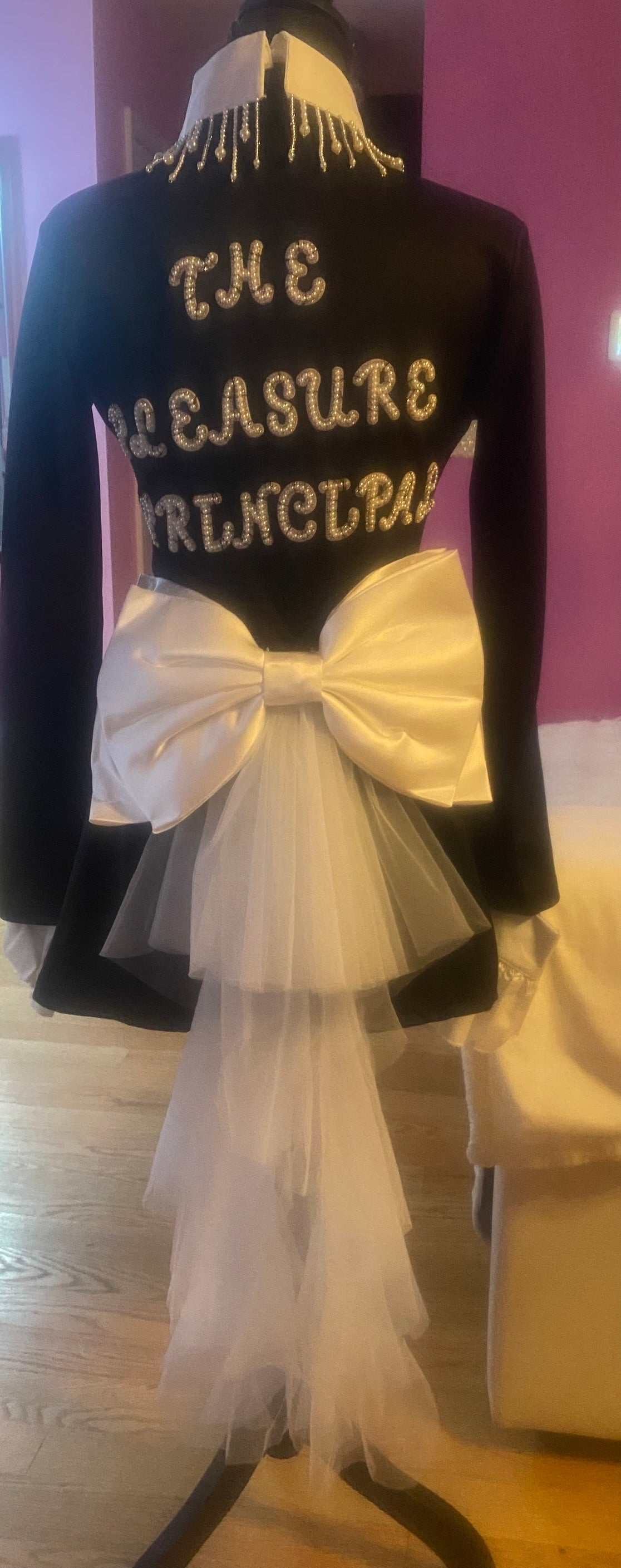 School Girl Dress Black & White Reverse